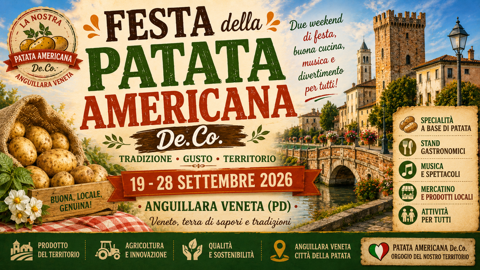 Festa della Patata Americana De.Co. a Anguillara Veneta 2026