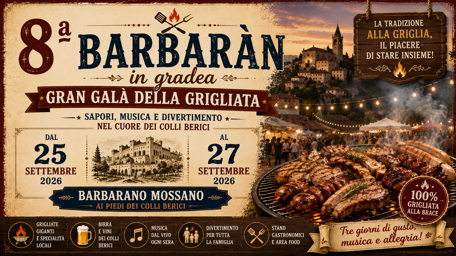 8ª Barbaràn in gradea - Gran Galà della Grigliata a Barbarano Mossano 2026