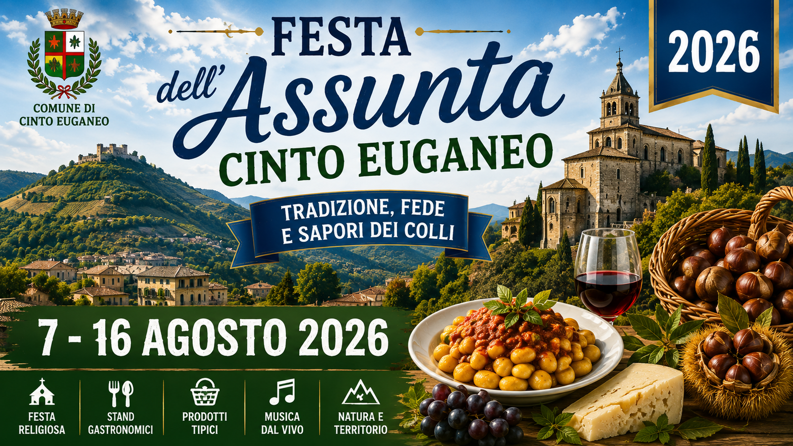 Festa dell'Assunta a Cinto Euganeo 2026