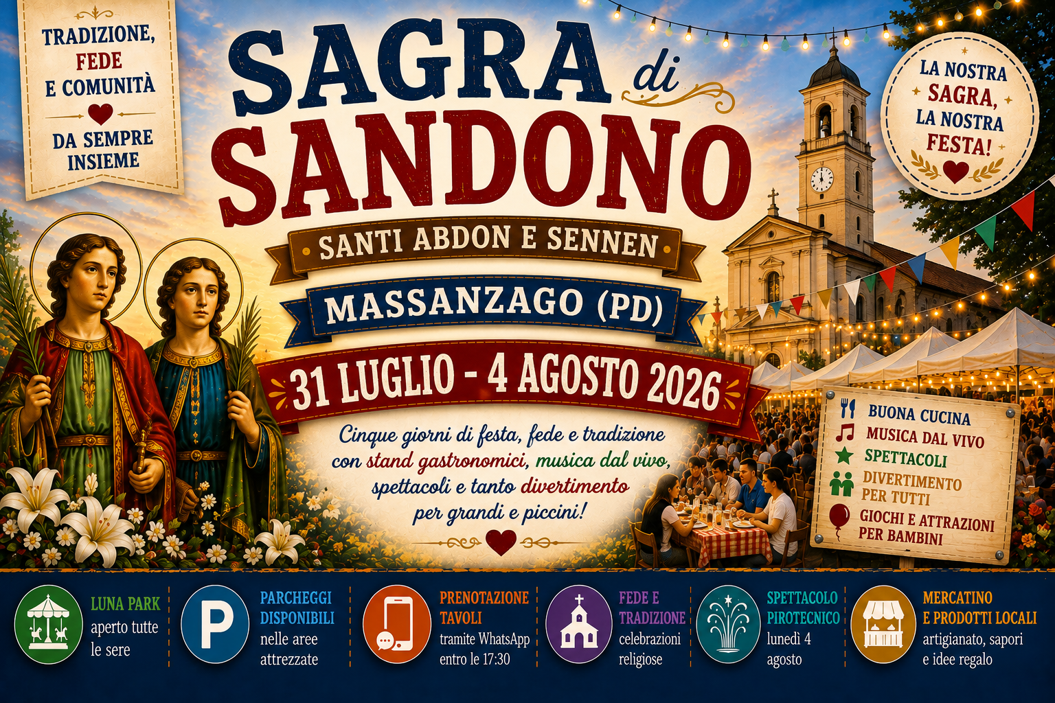 Sagra Sandono - Santi Abdon e Sennen a Massanzago 2026