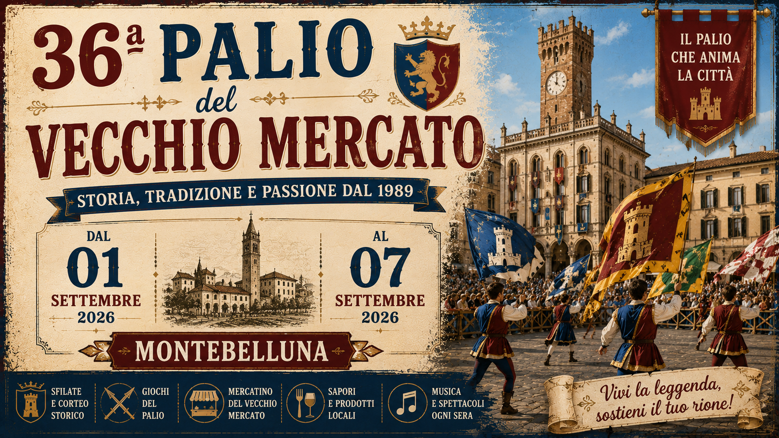 36ª Palio del Vecchio Mercato a Montebelluna 2026