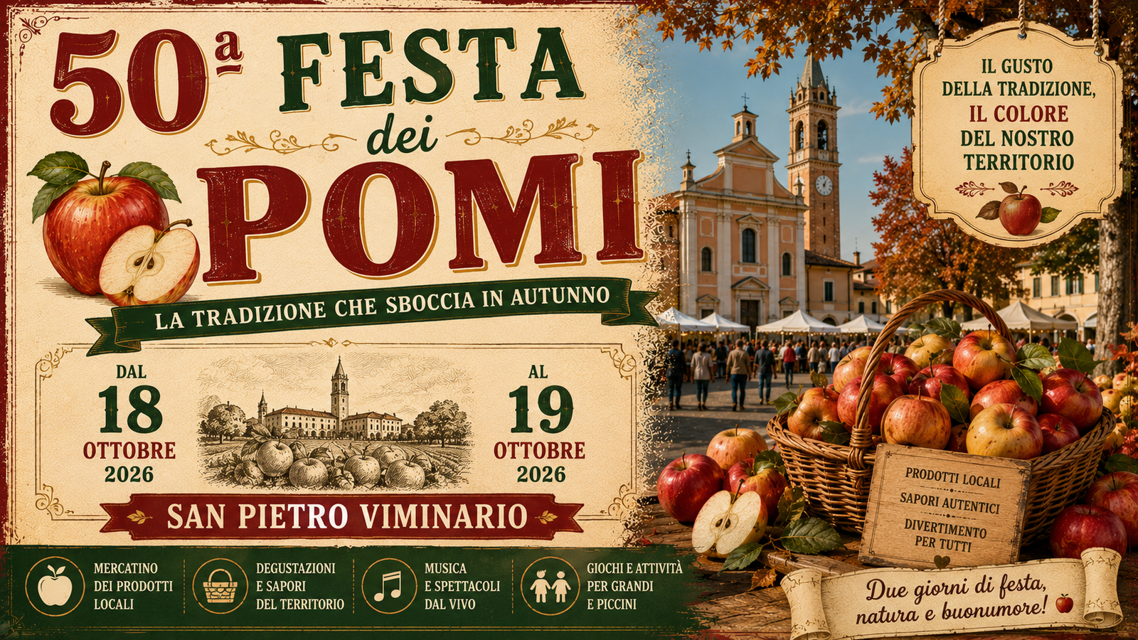 50ª Festa dei Pomi a San Pietro Viminario 2026