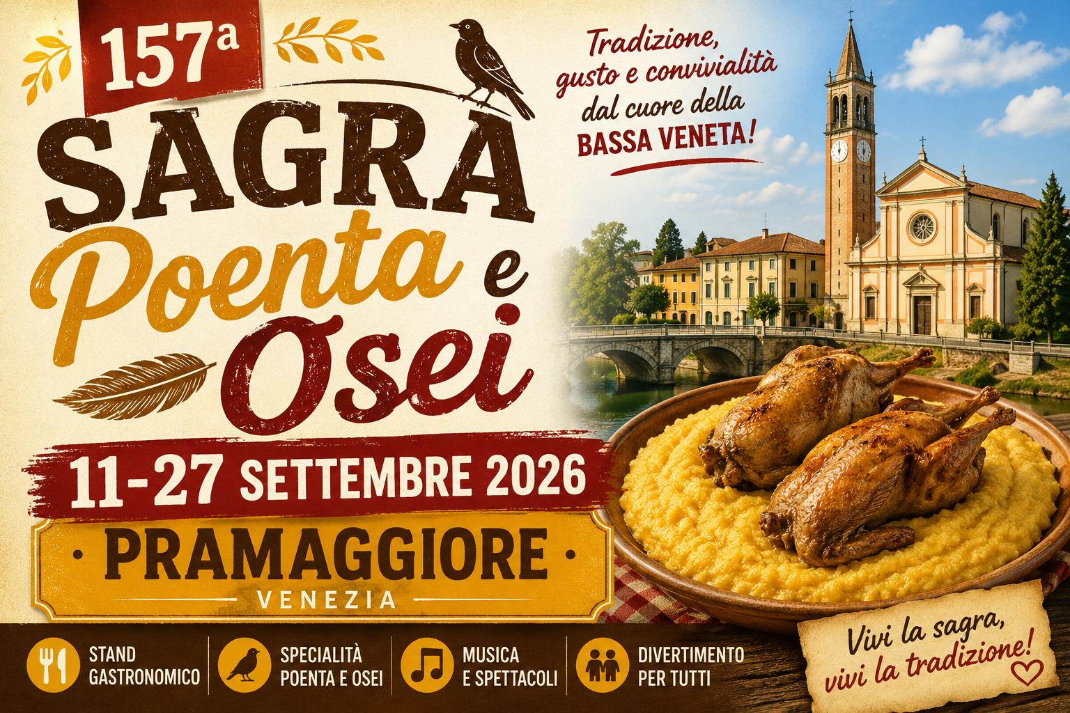 157ª Sagra Poenta e Osei a Pramaggiore 2026