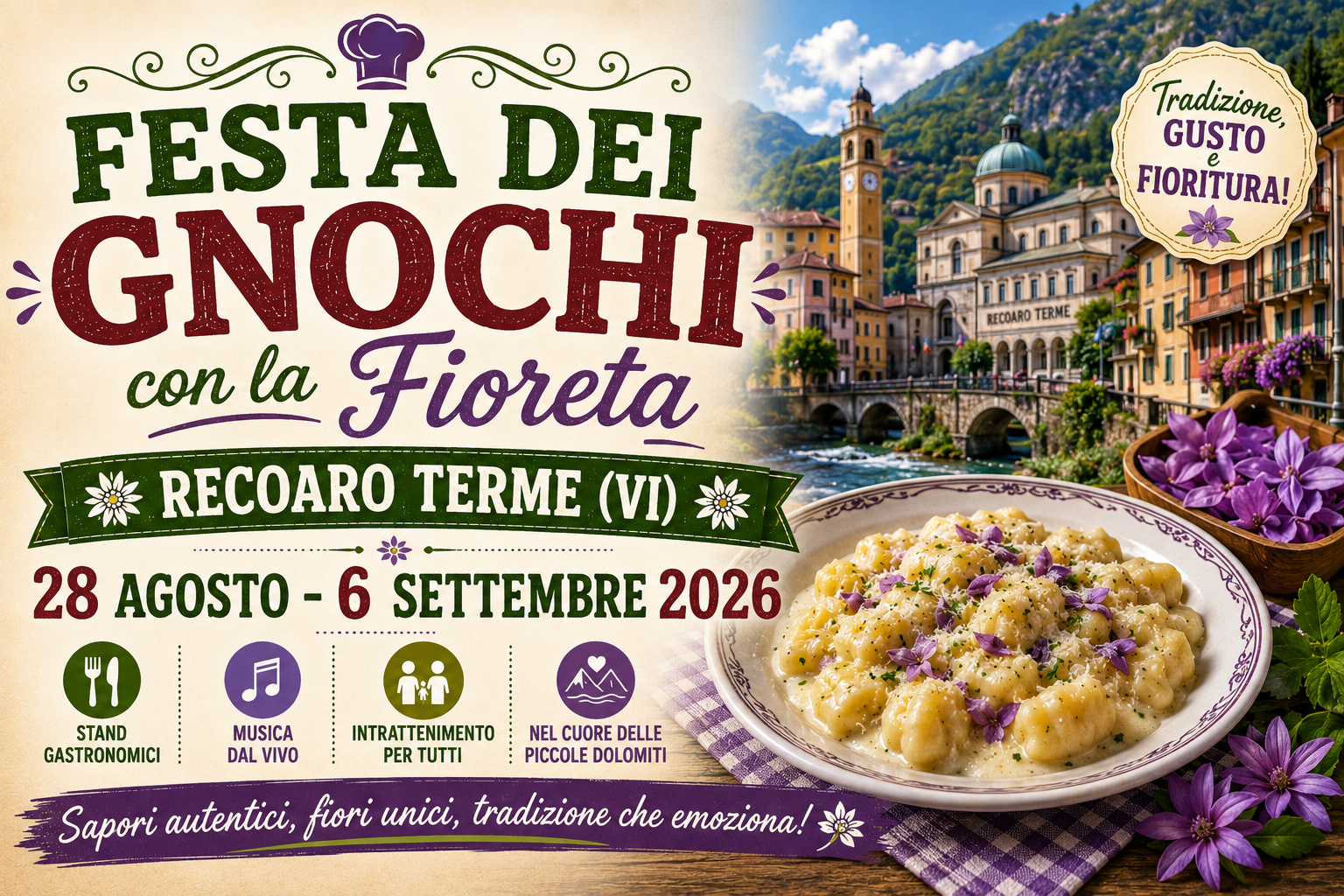 Festa dei Gnochi con la Fioreta a Recoaro Terme 2026