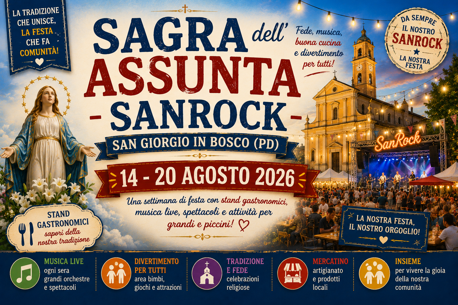 Sagra dell'Assunta - SanRock a San Giorgio in Bosco 2026