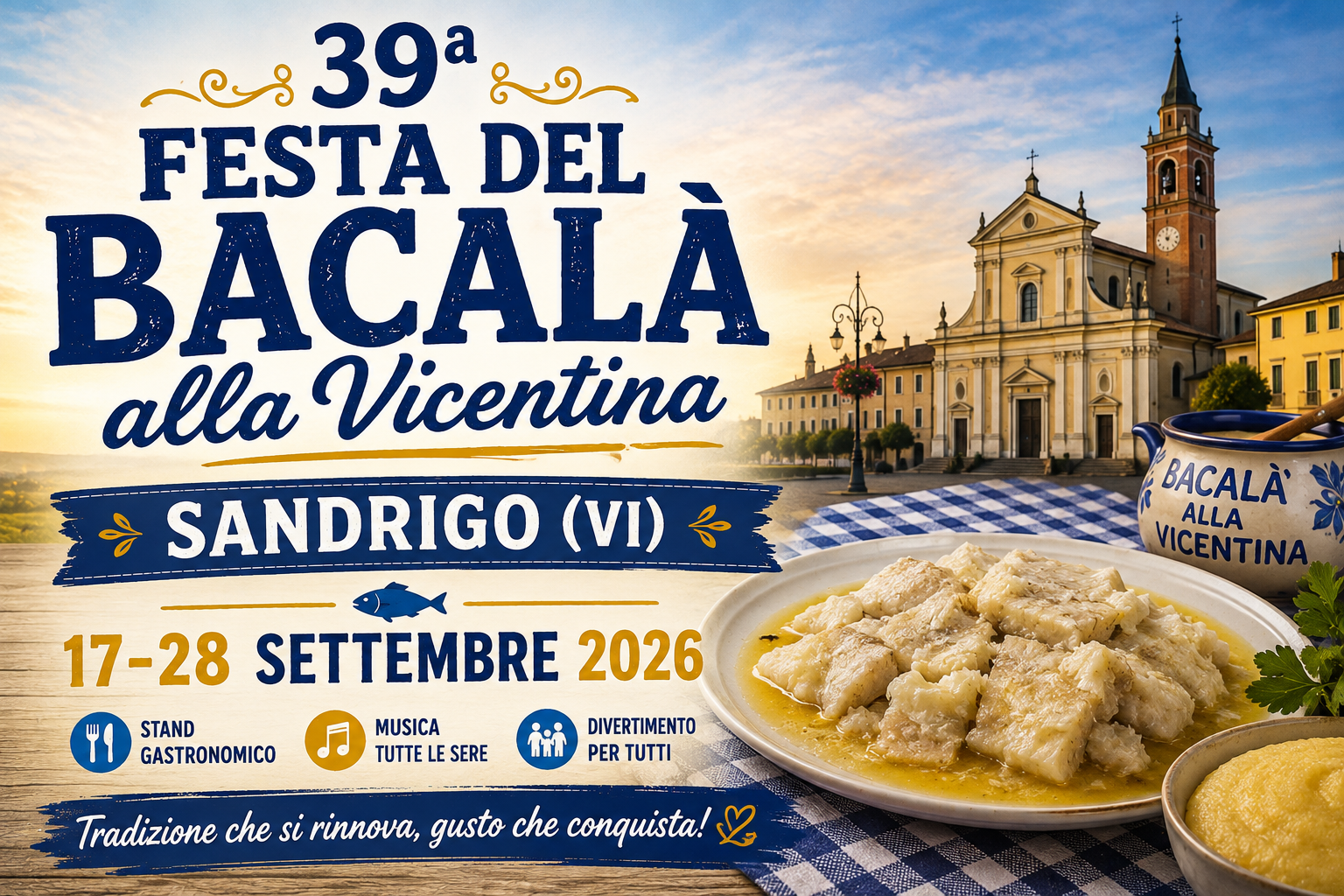 39ª Festa del Bacalà alla Vicentina a Sandrigo 2026