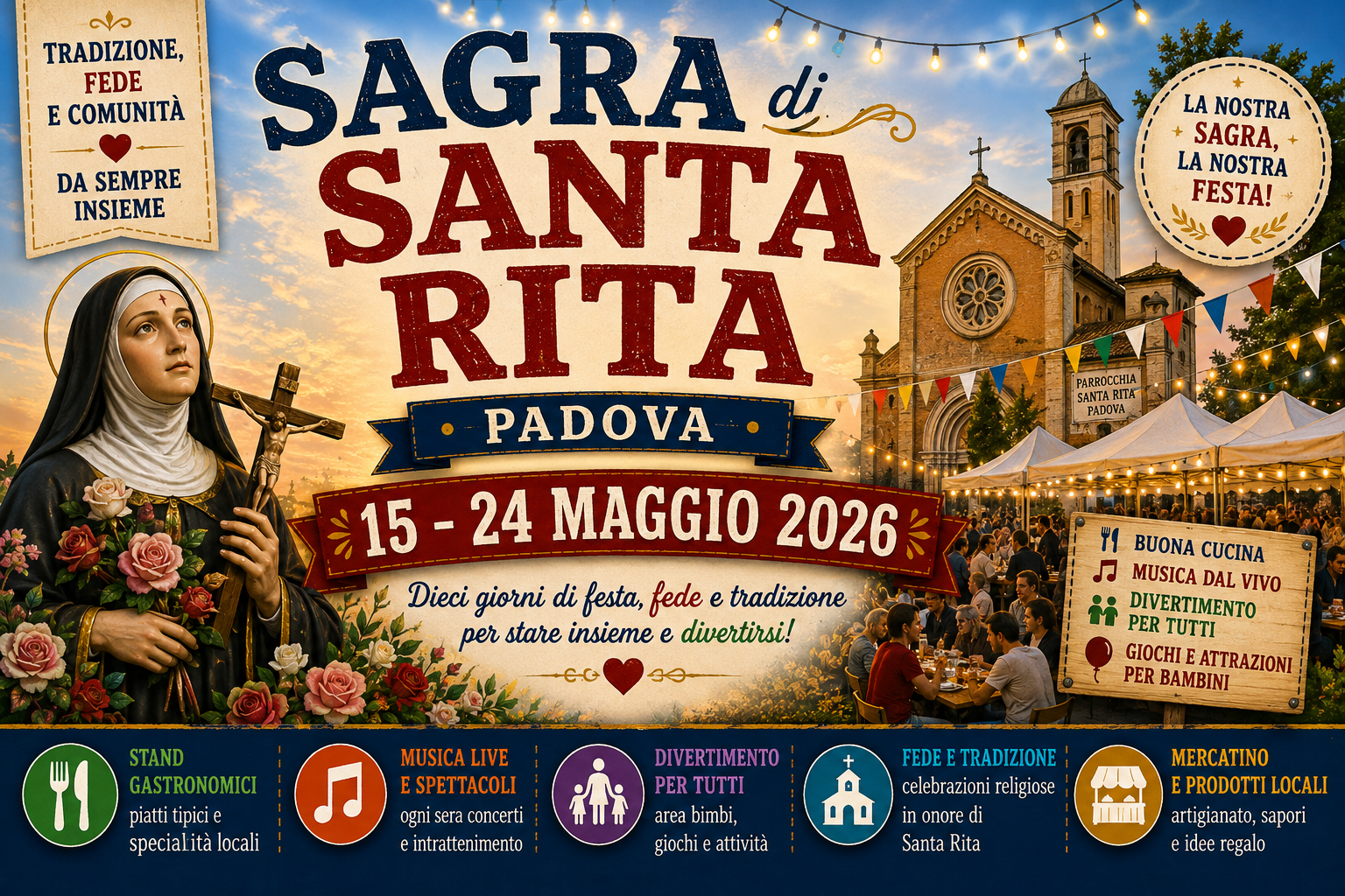 Sagra di Santa Rita a Padova 2026