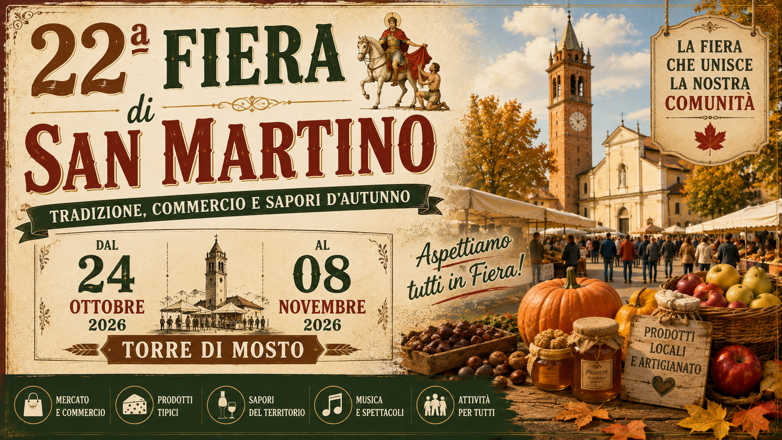 22ª Fiera di San Martino a Torre di Mosto 2026