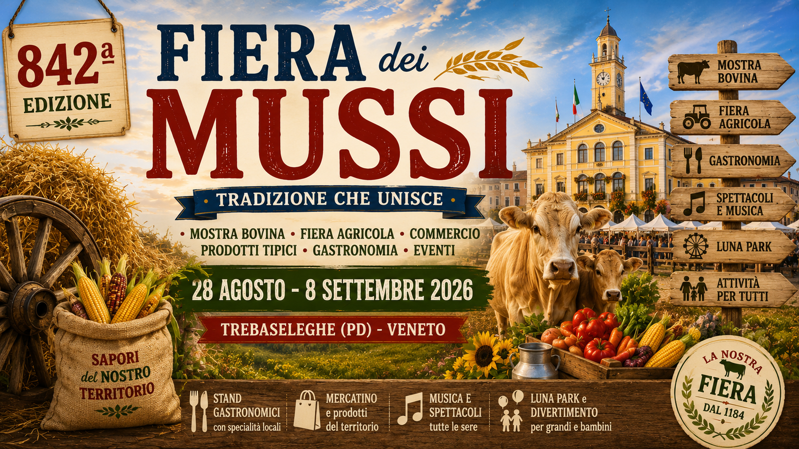 842ª Fiera dei Mussi a Trebaseleghe 2026