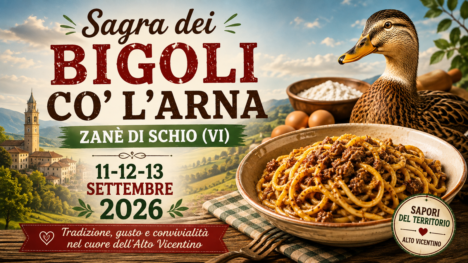 Sagra dei Bigoli co'l'Arna a Zanè 2026