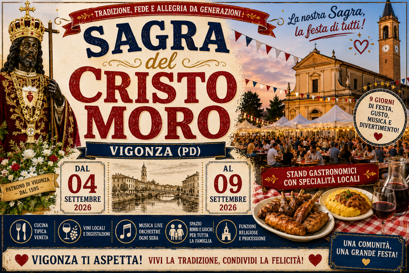 Sagra del Cristo Moro a Vigonza 2026
