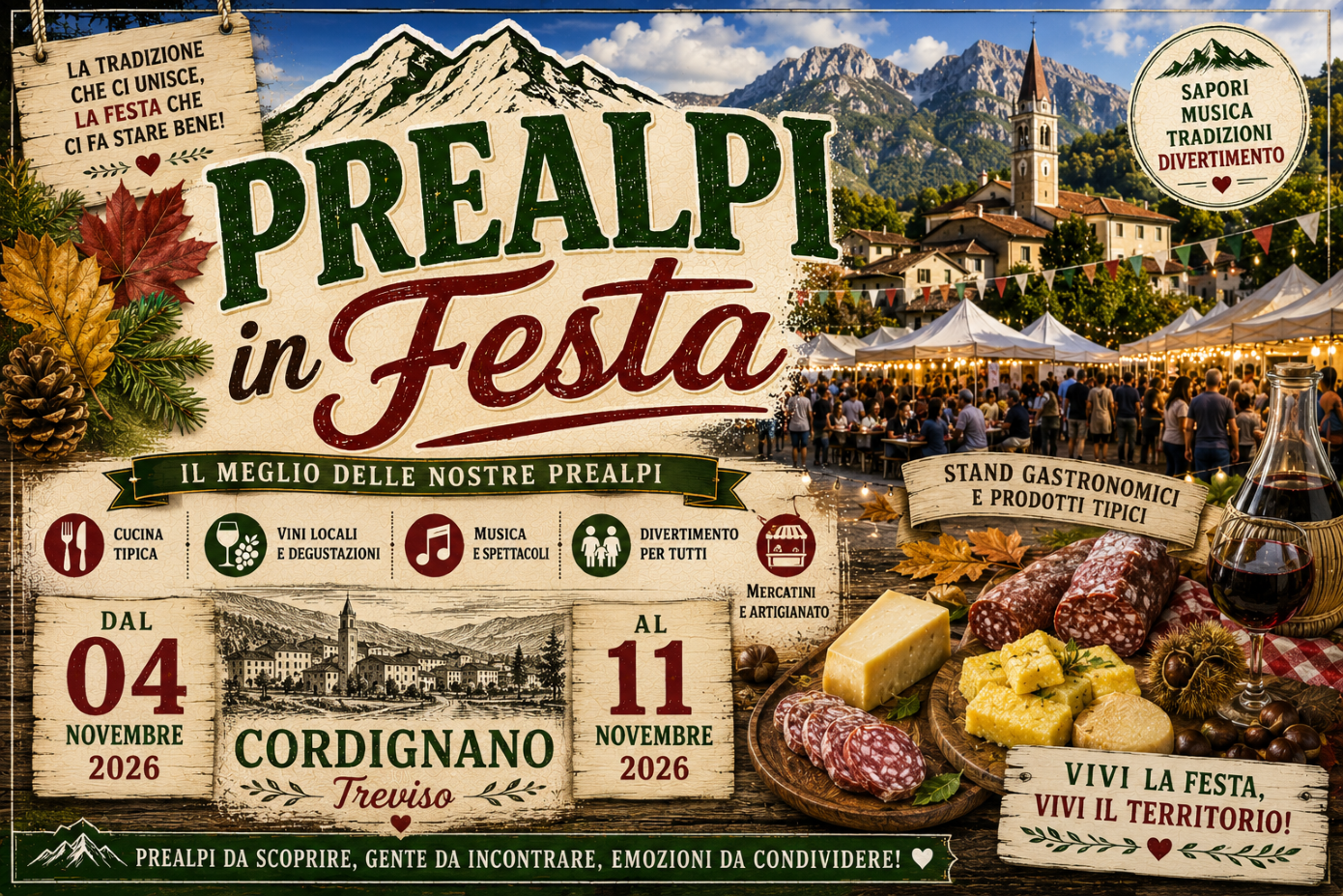 Prealpi in Festa a Cordignano 2026