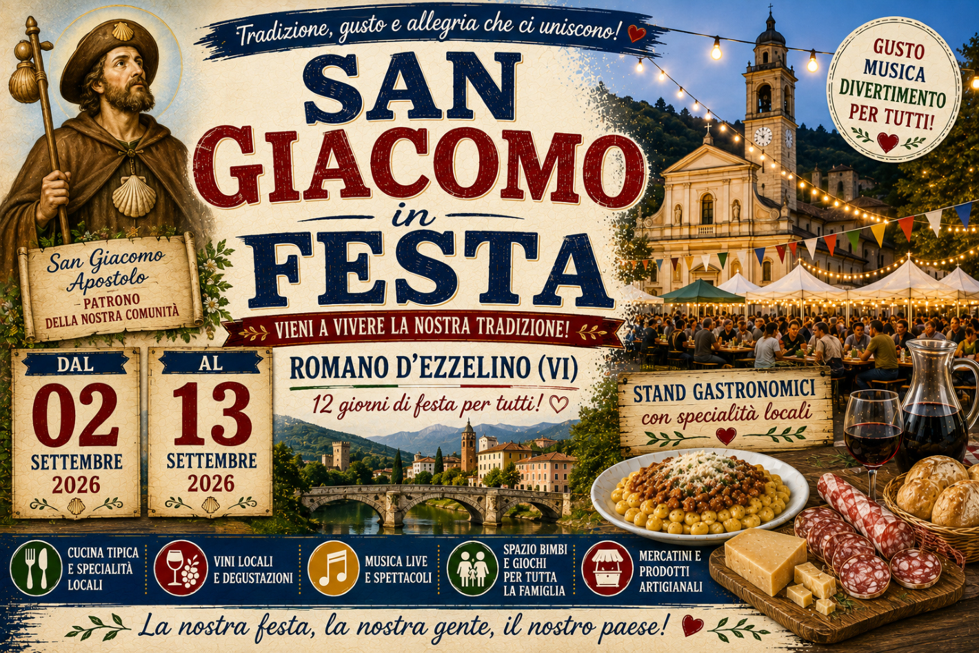 San Giacomo in Festa a Romano d'Ezzelino 2026