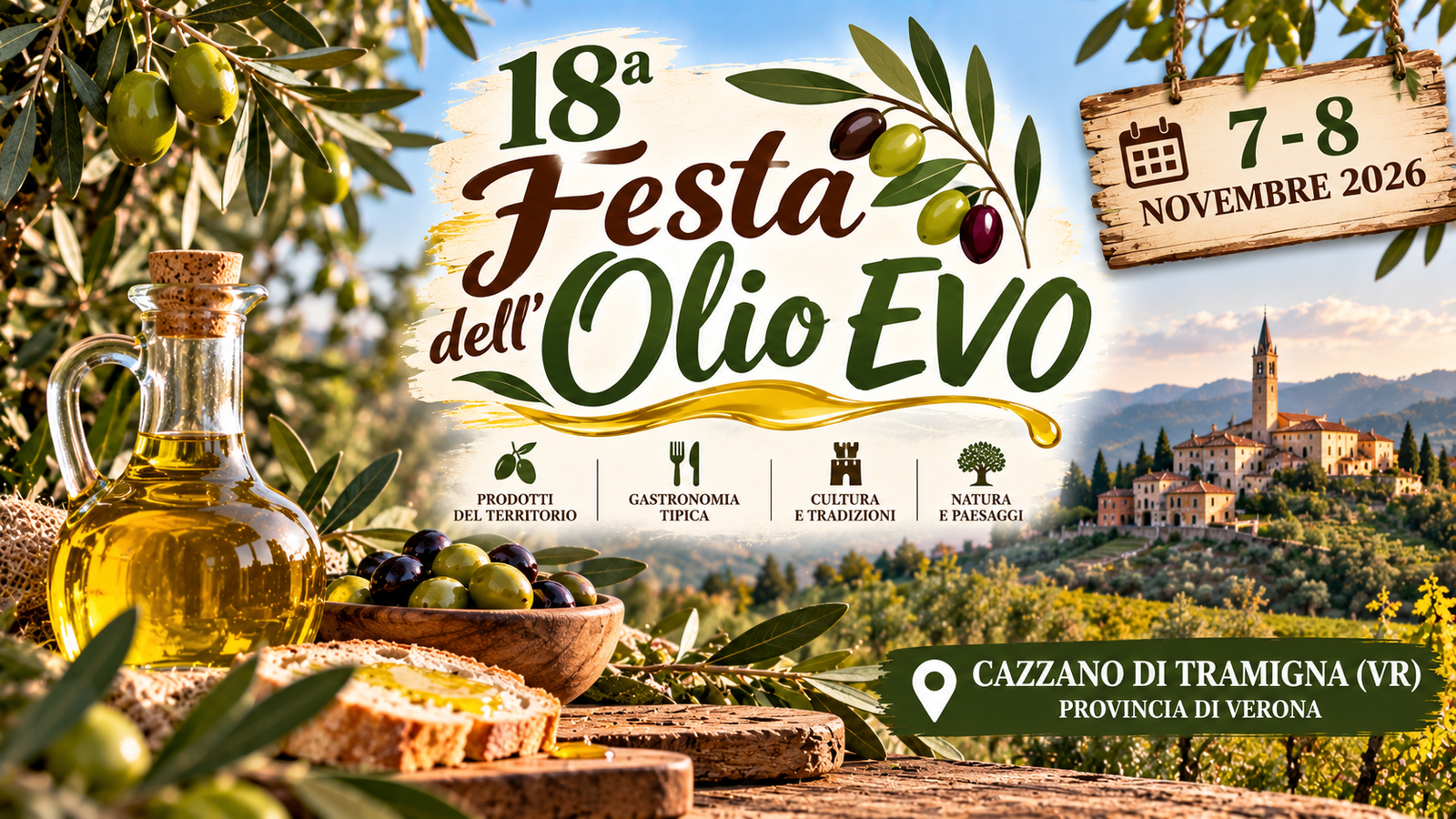18ª Festa dell'Olio EVO a Cazzano di Tramigna 2026